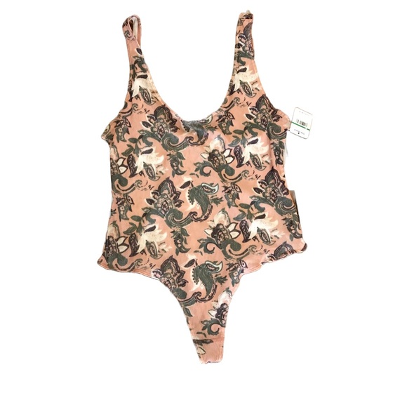 NWT Freepeople Intimately paisley bodysuit - Picture 1 of 4